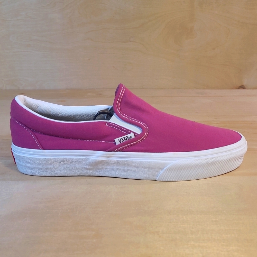 Vans Classic Slip-On Pink White Unisex Sneakers